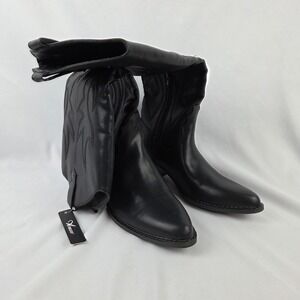 New Athlefit Cowboy Boots Women's Knee High Pointed Toe Western Cowgirl Size 7